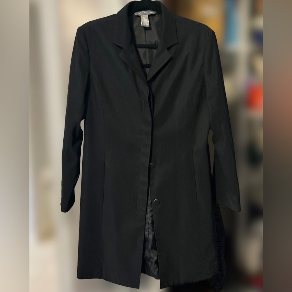 Jessica Holbrook 3/4 Length Black Lightweight Coat/Blazer Sz Small